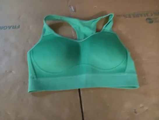 GYMSHARK GREEN SPORTS BRA - S