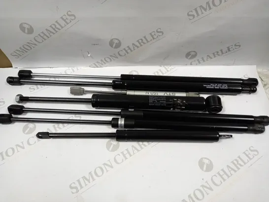 BOX OF 7 ASSORTED UNIVERSAL GAS STRUTS IN VARIOUS LENGTHS	