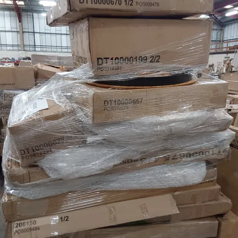 PALLET OF ASSORTED BOXED FURNITURE PARTS 