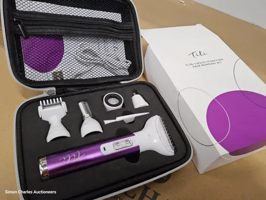 BOXED TILI 5-IN-1 MULTI-FUNCTION HAIR REMOVAL KIT PURPLE