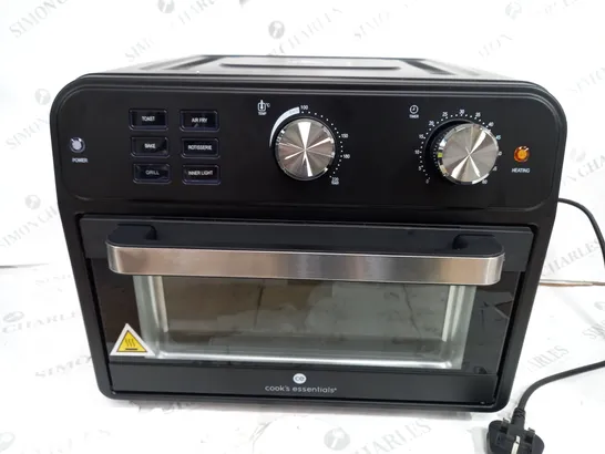 BOXED COOK'S ESSENTIAL 21-LITRE AIRFRYER OVEN IN BLACK 