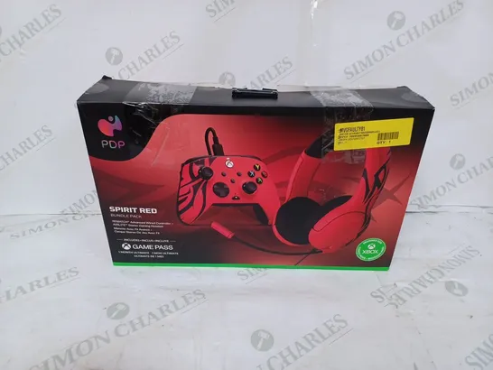 PDP XBOX SPIRIT RED BUNDLE PACK, INCLUDES WIRED GAMING CONTROLLER & HEADSET 