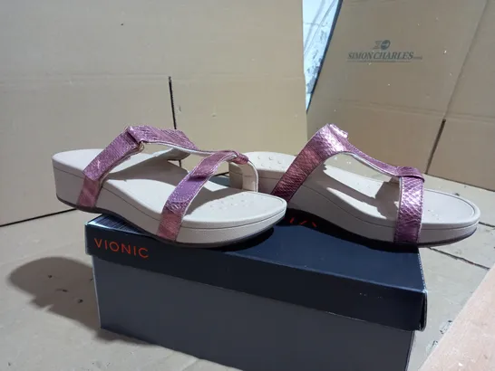 VIONIC ELLIE SANDAL IN PINK  SIZE 7