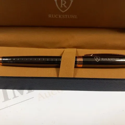 RUCKSTUHL STAINLESS STEEL LUXURY PEN IN GIFT BOX – HAND ASSEMBLED