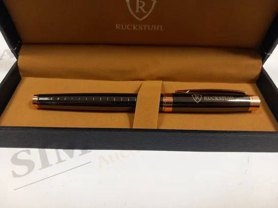 RUCKSTUHL STAINLESS STEEL LUXURY PEN IN GIFT BOX – HAND ASSEMBLED