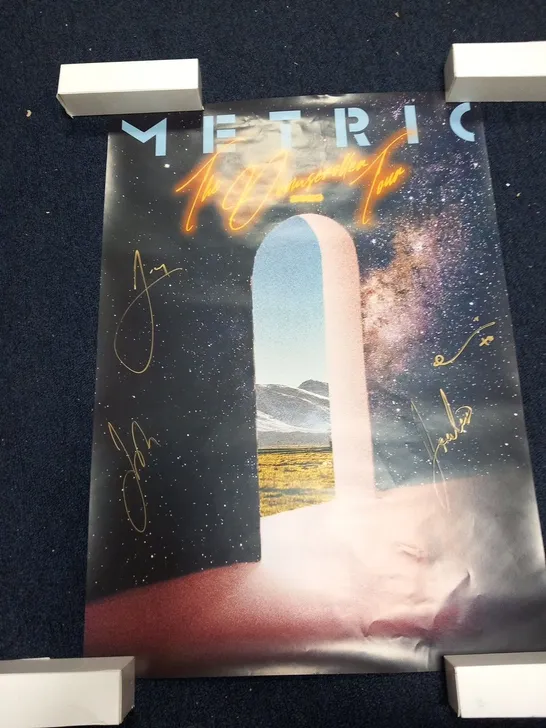 3 METRIC THE DOOMSCROLLER TOUR SIGNED POSTERS