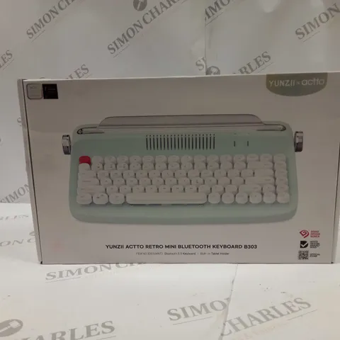 YUNZII ACTTO RETRO MINI BLUETOOTH KEYBOARD B303 BOXED 