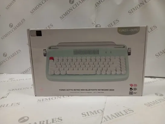 YUNZII ACTTO RETRO MINI BLUETOOTH KEYBOARD B303 BOXED 