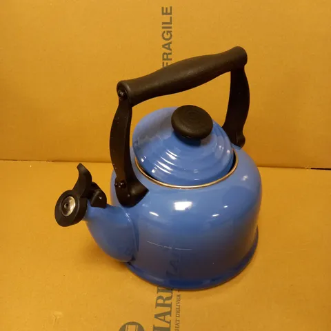 LE CREUSET TRADITIONAL STOVE-TOP KETTLE BLUE