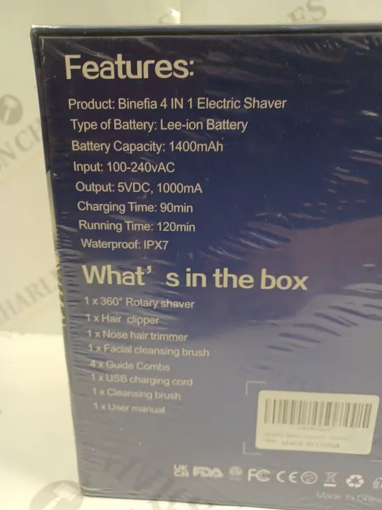 SEALED BINEFIA 4IN1 ELECTRIC SHAVER