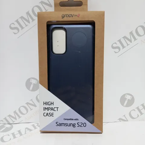 APPROXIMATELY 50 BRAND NEW BOXED AND SEALED GROOV-E HARDSHELL HIGH IMPACT CASE SPACE GREY GV-MP067 COMPATIBLE WITH SAMSUNG S20 INCLUDES SHOCKPROOF PROTECTION, 4FT DROP-TESTED, WIRELESS CHARGING SUPPOR