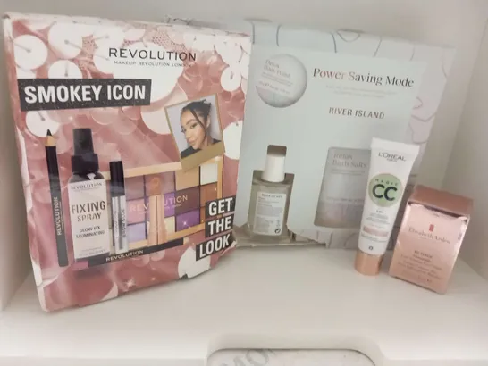 FOUR ASSORTED PRODUCTS TO INCLUDE; REVOLUTION, RIVER ISLAND AND ELIZABETH ARDEN