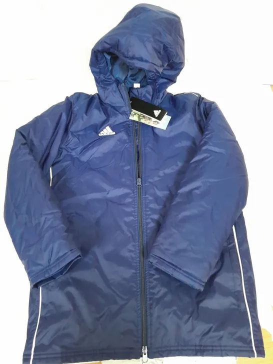 ADIDAS ZIPPED WATERPROOF COAT SIZE 9-10 YEARS