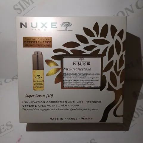 NUXE PARIS NUXURIANCE GOLD NUTRI-FORTIFYING OIL-CREAM 50ML + SUPER SERUM [10] 5ML SET 