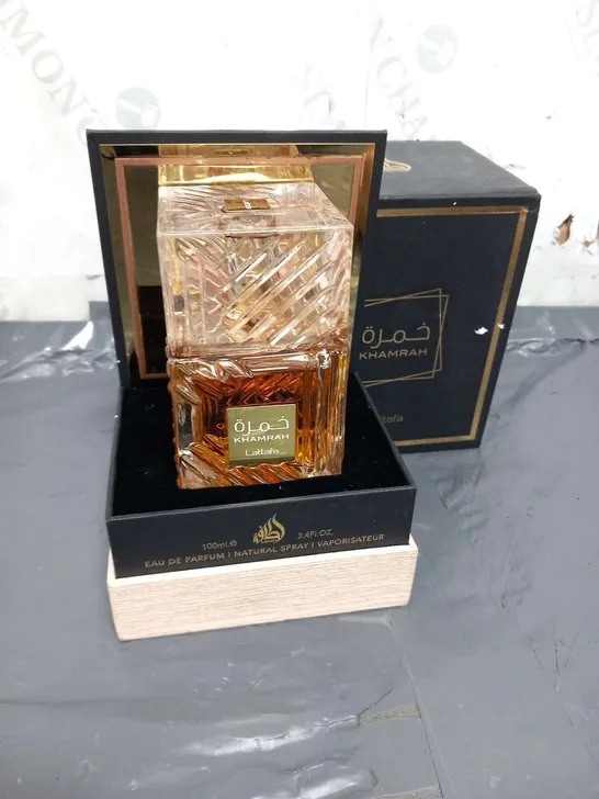 BOXED KHAMRAH LATTAFA EAU DE PARFUM 100ML