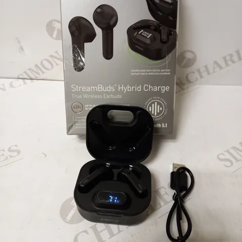 MIXX STREAMBUDS HYBRID CHARGE TRUE WIRELESS EARBUDS