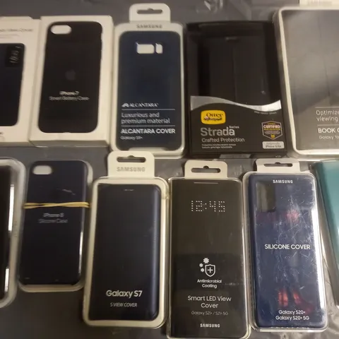 LOT OF APPROXIMATELY 20 ASSORTED PHONE AND TABLET CASES