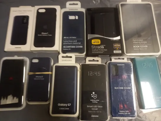 LOT OF APPROXIMATELY 20 ASSORTED PHONE AND TABLET CASES