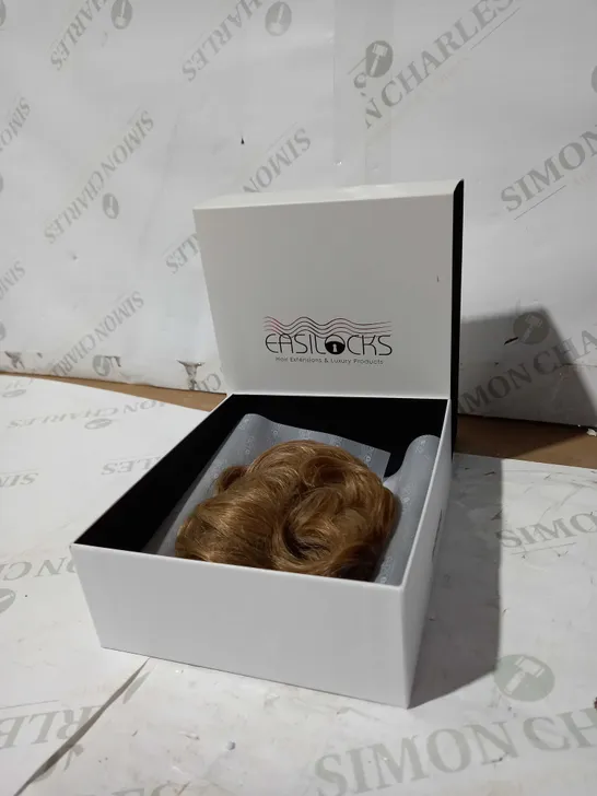 EASILOCKS ELASTICATED CURLY SCRUNCHIE - BROWN OMBRE 