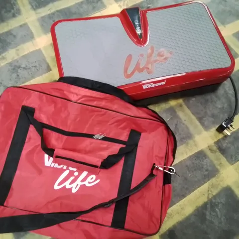 VIBRAPOWER LIFE WITH POWER LEAD & CARRY BAG RED