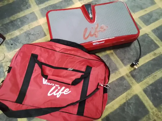 VIBRAPOWER LIFE WITH POWER LEAD & CARRY BAG RED