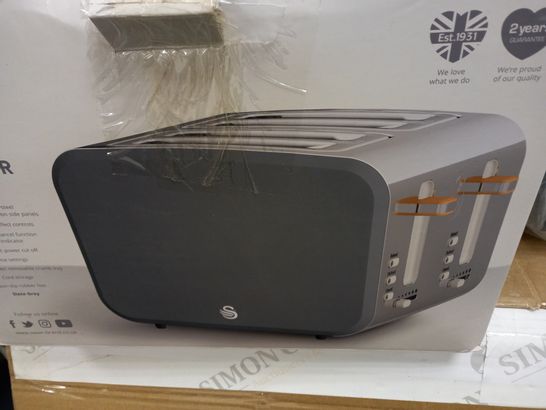 SWAN NORDIC 4 SLICE TOASTER - GREY