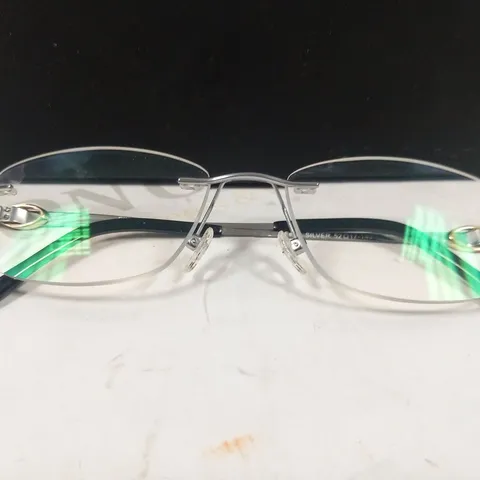 BOXED FINELIGHT FELICIA SILVER 52 17-140 GLASSES