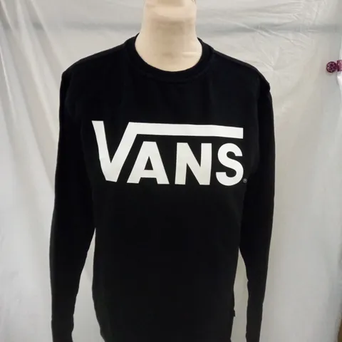 BLACK VANS JUMPER - SMALL 