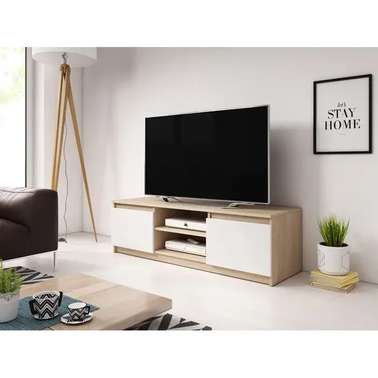 BOXED AKRAM TV STAND FOR TV'S UP TO 55"