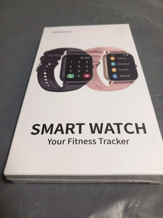 BOXED AND SEALED NERUNSA SMART WATCH FITNESS TRACKER