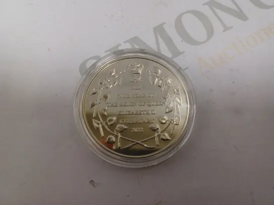 70TH YEAR OF THE REIGN OF QUEEN ELIZABETH 2022 COMMEMORATIVE COIN