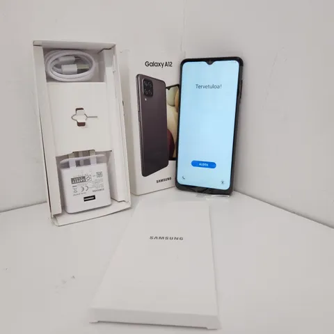 BOXED SAMSUNG GALAXY A12 32GB SMART PHONE - BLACK