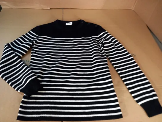 SAINT LAURENT PARIS STRIPED JUMPER - S