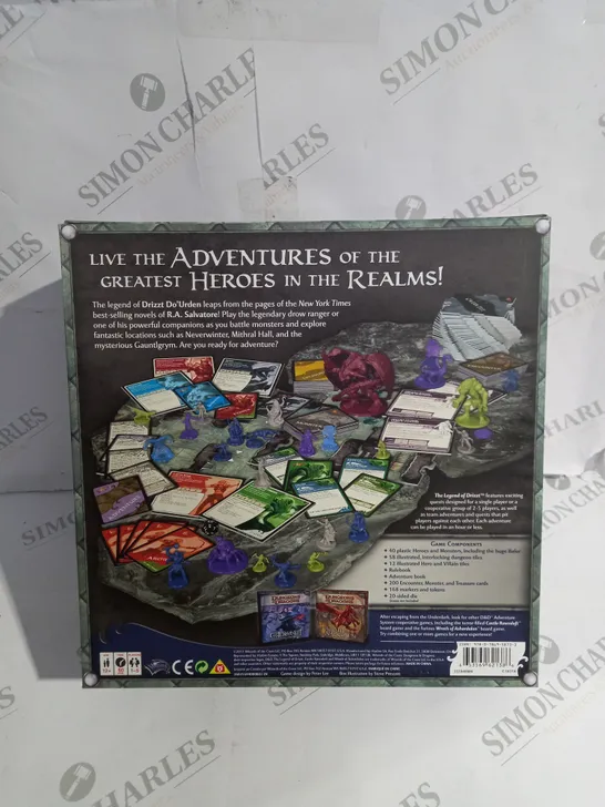 BOXED D&D LEGEND OF DRIZZT BOARD GAME