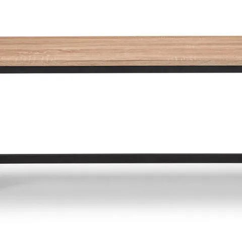 BOXED TRIBECA BENCH - BLACK/SONOMA OAK