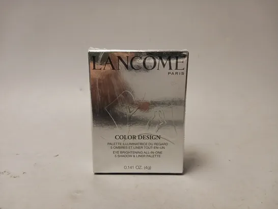 BOXED AND SEALED LANCOME COLOR DESIGN EYE BRIGHTENING ALL-IN-ONE 5-SHADOW & LINER PALETTE 311-GOLDEN SAGE