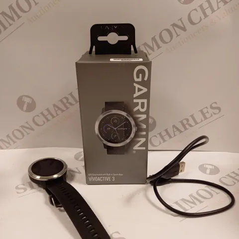 BOXED GARMIN VIVOACTIVE 3 GPS SMARTWATCH