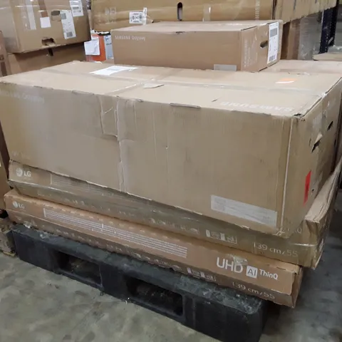 PALLET OF APPROXIMATELY 5 ASSORTED BOXED TV SCREENS & MONITORS