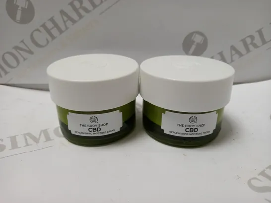 LOT OF 2 X 50 ML THE BODY SHOP CBD REPLENISHING MOISTURE CREAM