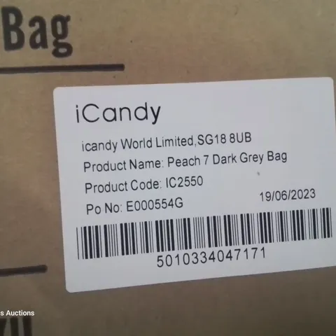 BOXED iCANDY PEACH 7 DARK GREY ACCESSORIES SET 6 PIECES