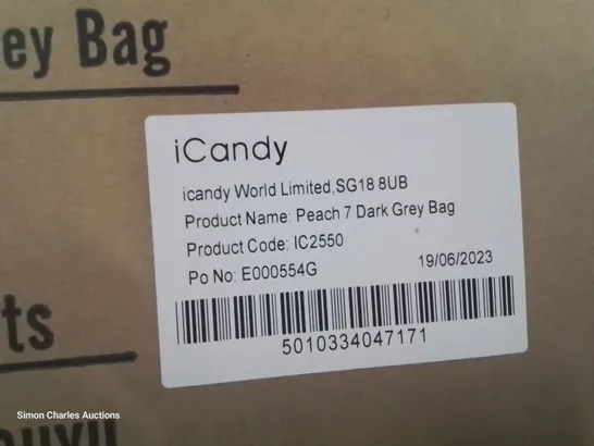 BOXED iCANDY PEACH 7 DARK GREY ACCESSORIES SET 6 PIECES