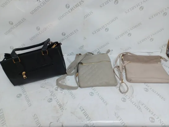 7 ASSORTED HANDBAG IN VARIED STYLES AND COLOURS 