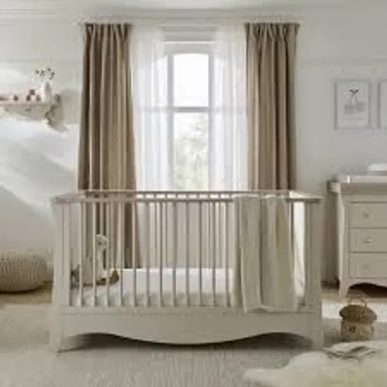 BOXED CUDDLECO CLARA COT BED IN CASHMERE/ASH - 2 BOXES