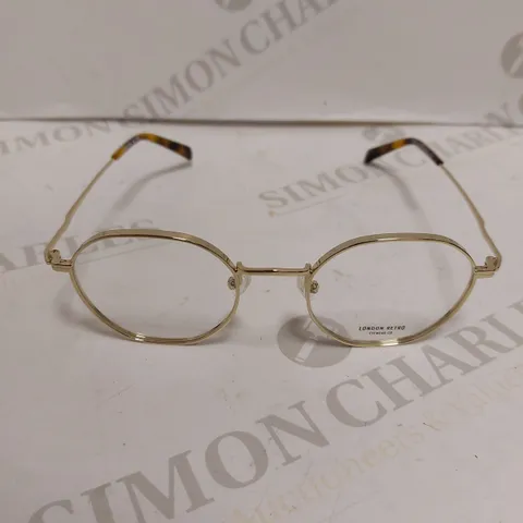 LONDON RETRO RADLEY GOLD ROUNDED EYEGLASSES 