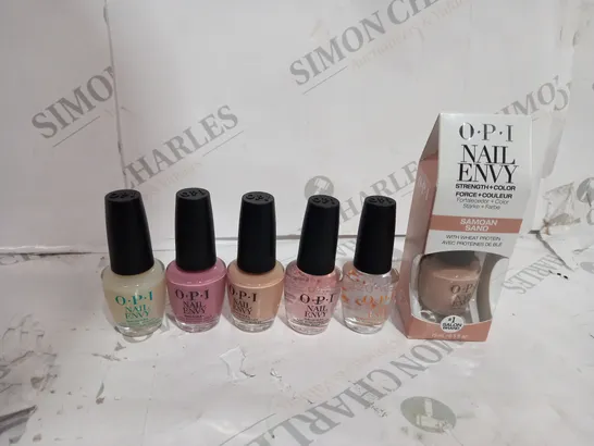 OPI 6 PIECE NAIL ENVY COLLECTION AND BAG 