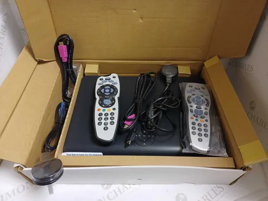 SKY+ HD BOX SET UP WITH TWO REMOTES