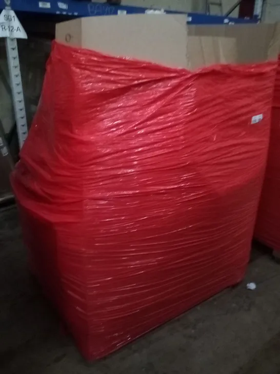 PALLET OF ASSORTED ITEMS INCLUDING PIPISHELL TOILET SEAT, FRYING PAN, TAIYUHOMES VENETIAN BLIND, FLOOR AND WALL DELUXE FABRIC, WINDOW FILM