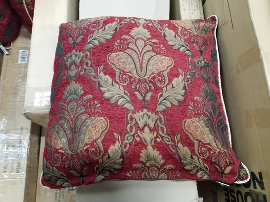 CALVARY FLORA DAMASK POLYESTER FILLED CUSHION