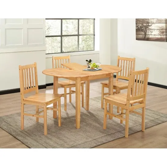 BOXED CALLAWAY DINING SET WITH 4 CHAIRS (3 BOXES)