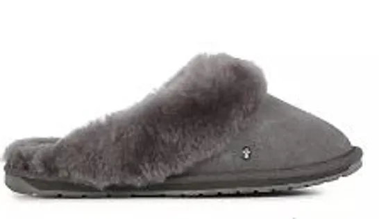 EMU NEST JOLIE SHEEPSKIN SLIPPERS CHARCOAL SIZE 5